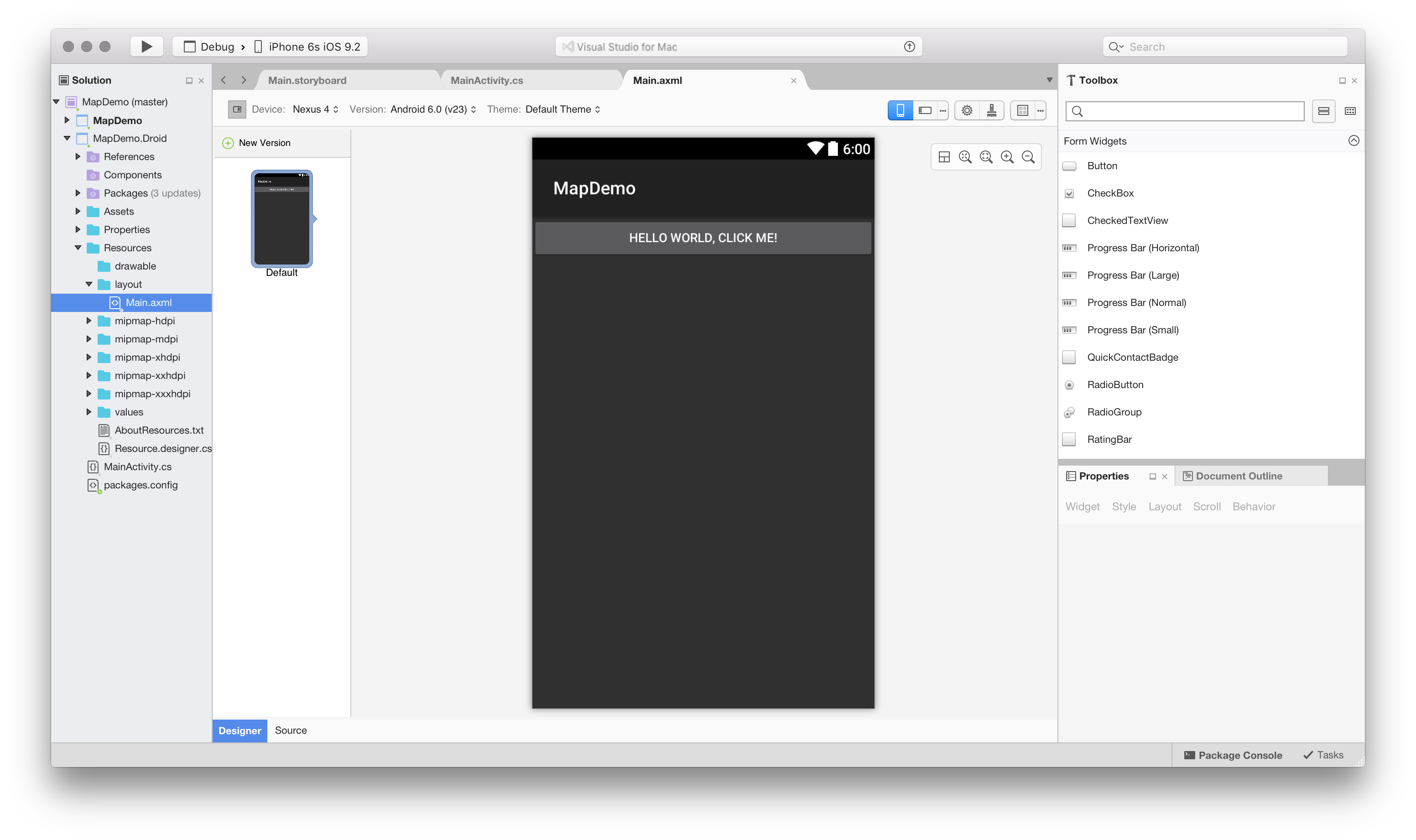 Xamarin forms for macos